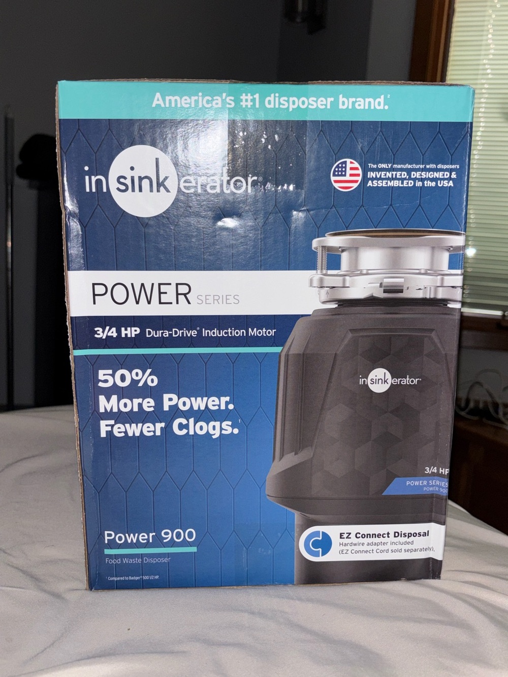 InSinkErator Power 900 – 3/4 HP Disposer | USA-Made, Fewer Clogs, EZ Connect